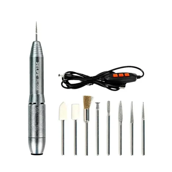 Mini polishing pen + kit 8 puntas (6 velocidades)